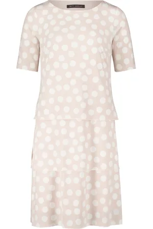 Betty Barclay Kjole, Dame, Flerfarvet, 2XL, Blomstret Lagdelt Kjole Kort Ærme