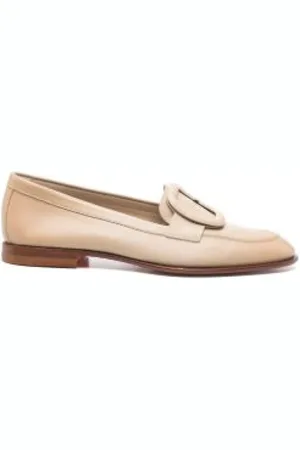 santoni Sko, Dame, Brun, 39 EU, Spænde-Detalje Loafers