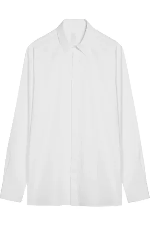 Givenchy Skjorte, Herre, Hvid, XL, Bomuld, Camicia Manica Lunga Skjorte