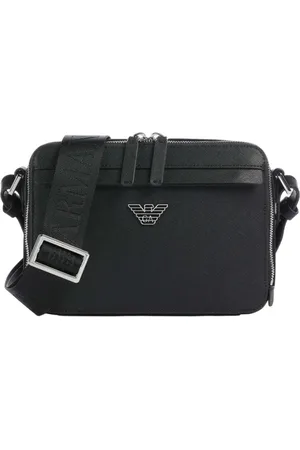 Emporio Armani Taske, Herre, Sort, ONE SIZE, Uld, Funktionel skuldertaske med elegante detaljer