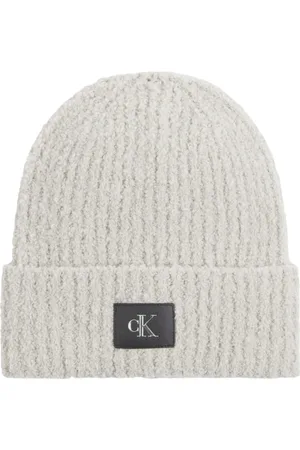 Calvin Klein Tilbehør, Dame, Grå, ONE SIZE, Uld, Grå Uldstrikhue
