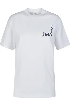J.W.Anderson Top, Dame, Hvid, 2XS, Bagtryk T-shirt