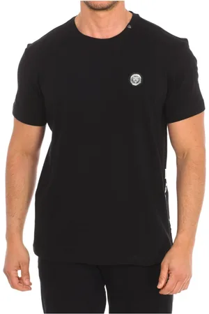Philipp Plein Top, Herre, Sort, XL, Bomuld, Kortærmet T-shirt