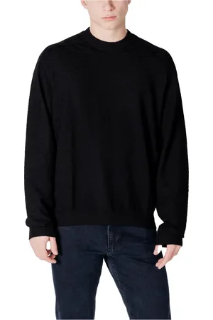Armani Exchange Strik, Herre, Sort, 2XL, Klassisk Sort Striktrøje