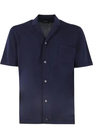 DRUMOHR Skjorte, Herre, Blå, 2XL, Uld, Bluser