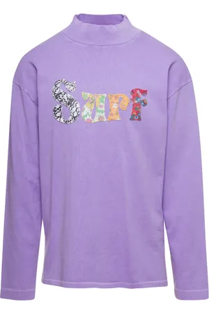 ERL Sweathshirts & Hoodies, Herre, Lilla, S, Bomuld, Sweatshirts