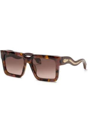 Roberto Cavalli Tilbehør, unisex, Brun, 55 MM, Brune Pink Havana Gradient Solbriller