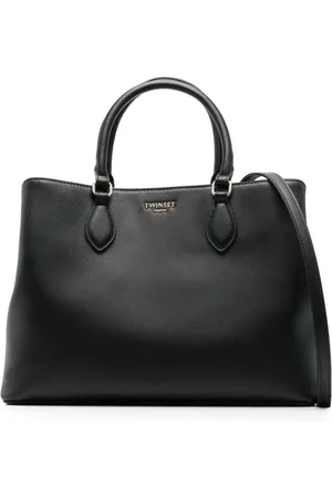 Twin-Set Taske, Dame, Sort, ONE SIZE, Uld, Sorte tasker med justerbar rem