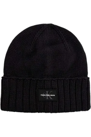 Calvin Klein Tilbehør, Herre, Sort, ONE SIZE, Bomuld, Sort Bomuld Baseball Kasket med Justerbar Rem
