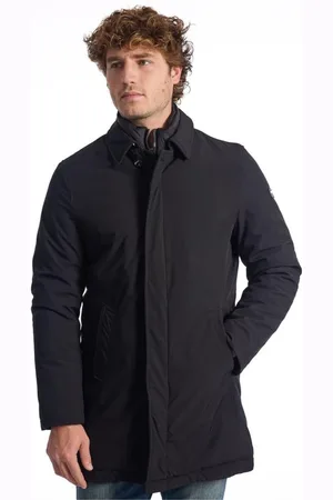 BALDININI Jakke, Herre, Sort, 2XL, Polyester, Sort Dobbeltknappet Jakke med Aftagelig Bib