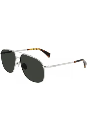 Lanvin Tilbehør, Herre, Grå, ONE SIZE, Aviator Metal Solbriller