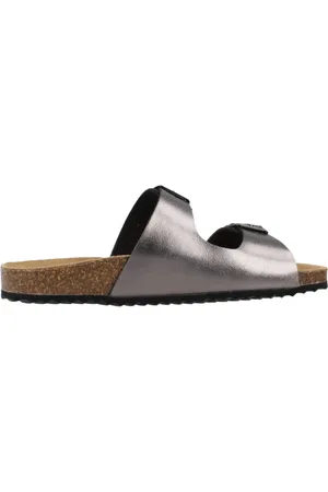 Geox Sko, Dame, Grå, 38 EU, Uld, Sliders