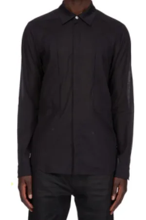 Rick Owens Skjorte, Herre, Sort, XL, Bomuld, Shirt Collection