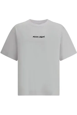 Maison Kitsuné Top, Herre, Hvid, XL, Bomuld, Boxy Tee Kortærmet Crew Neck