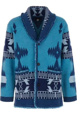 Alanui Strik, Herre, Blå, S, Cashmere, Cardigans