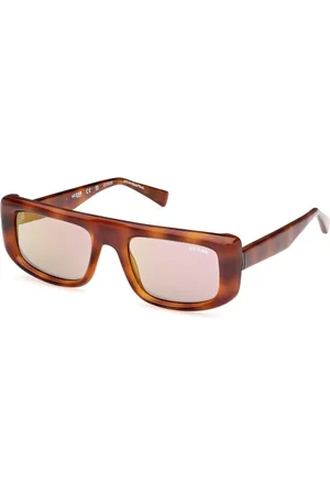 Guess Tilbehør, unisex, Brun, ONE SIZE, Uld, Stilfulde solbriller i blå nuance
