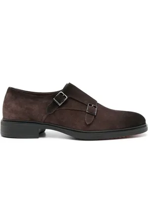 santoni Sko, Herre, Brun, 41 1/2 EU, Læder, Brune sandaler