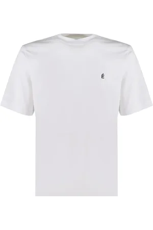 Etudes Top, Herre, Hvid, M, Bomuld, Hvid Bomuld Rund Hals T-Shirt