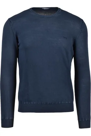 HARMONT&BLAINE Strik, Herre, Blå, 3XL, Bomuld, trøje