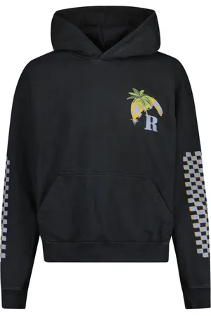 Rhude Sweathshirts & Hoodies, Herre, Sort, S, Bomuld, Moonlight Tropics Hættetrøje