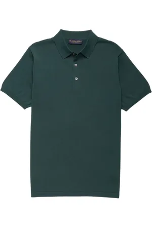 Brooks Brothers Top, Herre, Grøn, XL, Bomuld, Makò Bomulds Polo Shirt