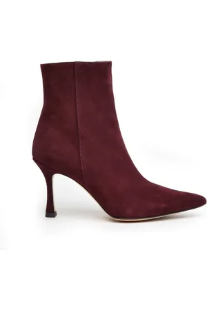 ROBERTO FESTA Sko, Dame, Rød, 36 1/2 EU, Suede, Bordeaux Suede Ankelstøvle