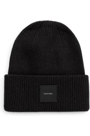 Calvin Klein Tilbehør, Herre, Sort, ONE SIZE, Uld, Luksus Uldblanding Kasket
