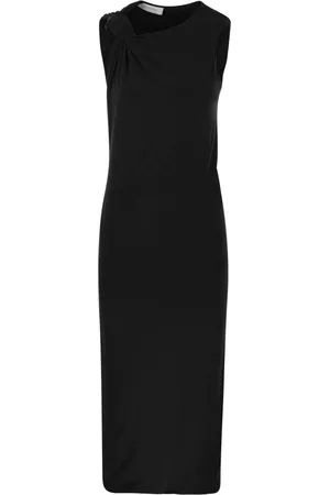 Sportmax Kjole, Dame, Sort, M, Uld, Midi Dresses