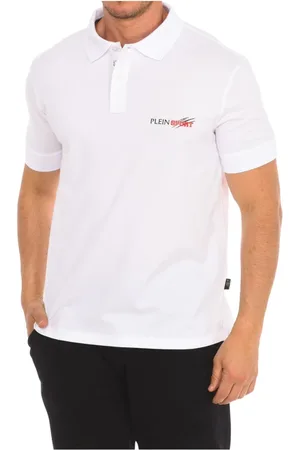 Philipp Plein Top, Herre, Hvid, XL, Bomuld, Kortærmet Polo Skjorte