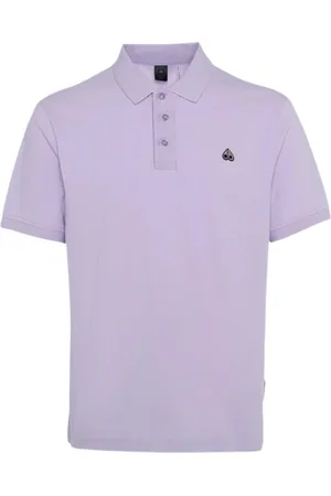Moose Knuckles Top, Herre, Lilla, XS, Lilla Pique Polo Skjorte