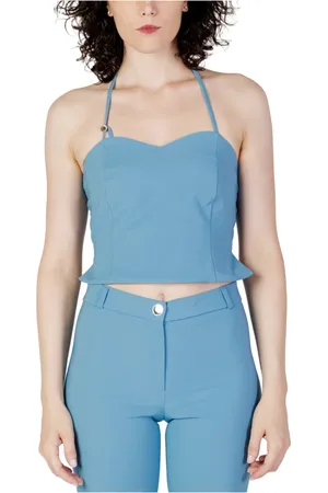 Rinascimento Top, Dame, Blå, S, Polyester, Sweetheart Ærmeløs Top