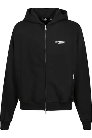 Represent Sweathshirts & Hoodies, Herre, Sort, XL, Bomuld, Owners Club Zip Hoodie
