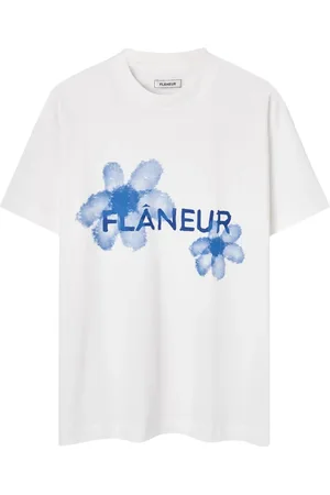 FLÂNEUR Top, Herre, Hvid, XL, Hvid Printet Skjorte til Mænd