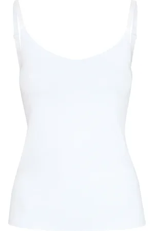 Ichi Top, Dame, Hvid, XS, Uld, Cloud Dancer Slim-Fit Top
