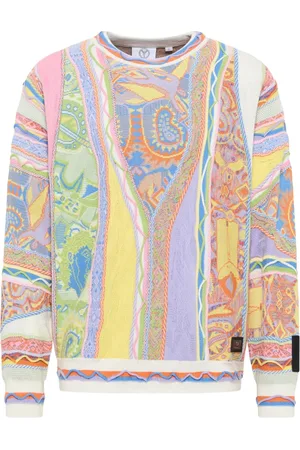 Carlo Colucci Strik, Herre, Flerfarvet, 3XL, Farverig Striktrøje Deluggi