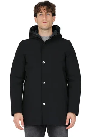 RRD Jakke, Herre, Sort, XL, Uld, Parka med aftagelig hætte