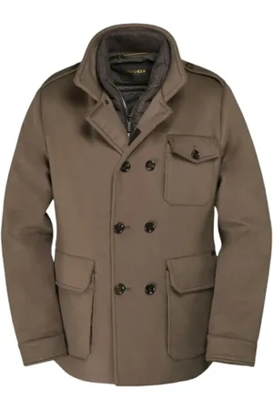 MOORER Frakke, Herre, Brun, 2XL, Uld, Boeri-Le