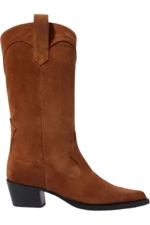 Scarosso Sko, Dame, Brun, 37 1/2 EU, Uld, Dolly Cowboy Støvler