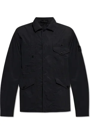 Stone Island Jakke, Herre, Sort, XL, Jakke med lommer