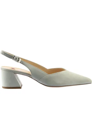 Högl Sko, Dame, Blå, 40 EU, Elegant Velour Slingback Pumps