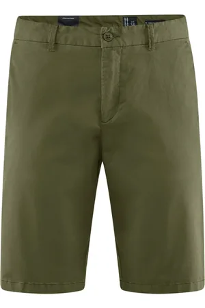 Bomboogie Shorts, Herre, Grøn, W38, Bomuld, Chino Bermuda Shorts i Gabardine