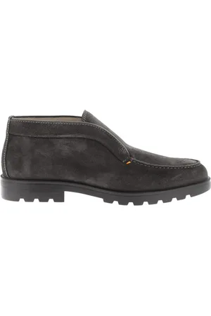 santoni Sko, Herre, Grå, 41 EU, Læder, Rock Slip-on Ankelstøvler