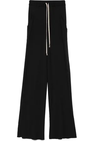 Rick Owens Bukser, Dame, Sort, XS, Drawstring Bias Bukser