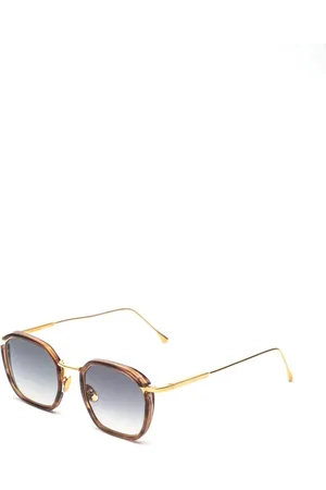 John Dalia Tilbehør, unisex, Gul, ONE SIZE, Uld, Stilfulde solbriller til dit unikke look