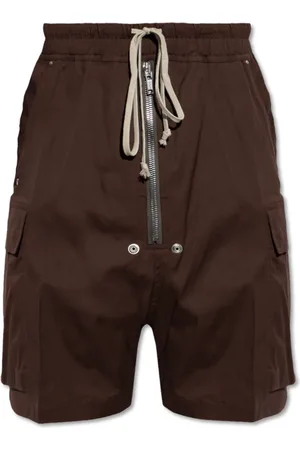Rick Owens Shorts, Herre, Rød, M, Bomuld, Cargobela Shorts