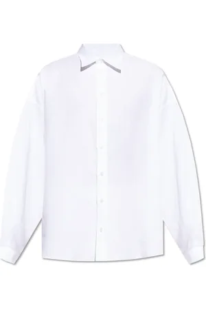Dolce & Gabbana Skjorte, Herre, Hvid, XL, Linned, Linnedskjorte