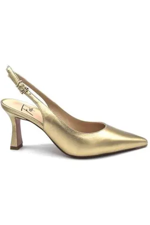 ROBERTO FESTA Sko, Dame, Gul, 39 EU, Uld, Guld Laminat Slingback Hæle