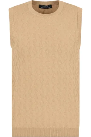 Armani Exchange Strik, Dame, Brun, S, Ærmeløs ensfarvet top