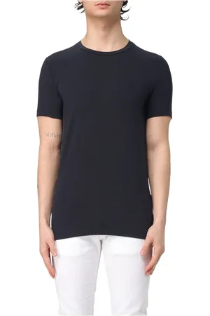 Dondup Top, Herre, Blå, M, Bomuld, Bomuld Bland T-shirt