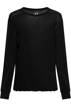 Rick Owens Top, Herre, Sort, M, Bomuld, Long Sleeve T-shirt Level LS